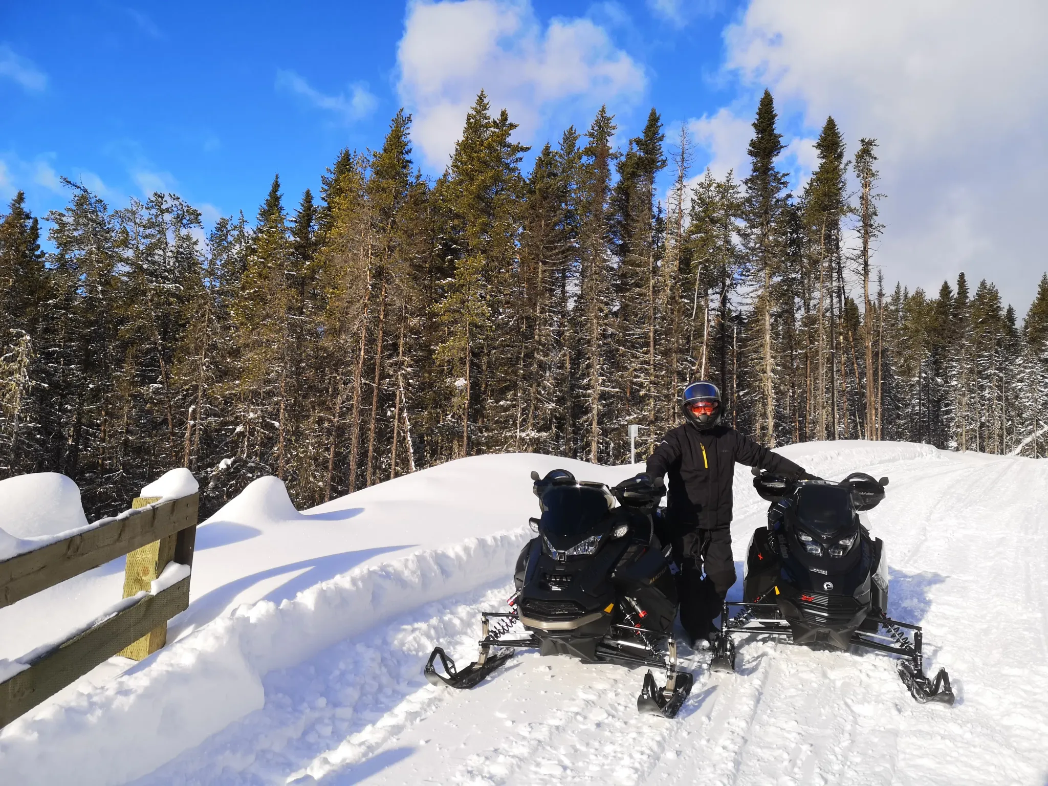 Location de motoneiges récentes pour l'hiver